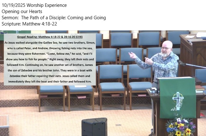 The Path of a Disciple: Coming and Going